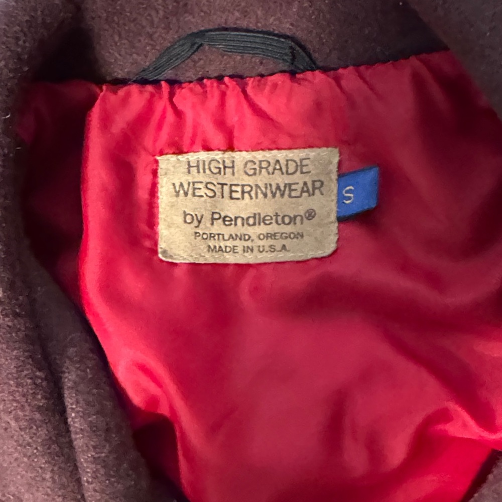 Pendleton Brown Jacket with Red Lining - image 2